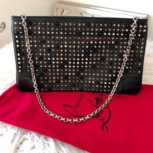 Christian Louboutin Multi Spike Loubiposh Clutch